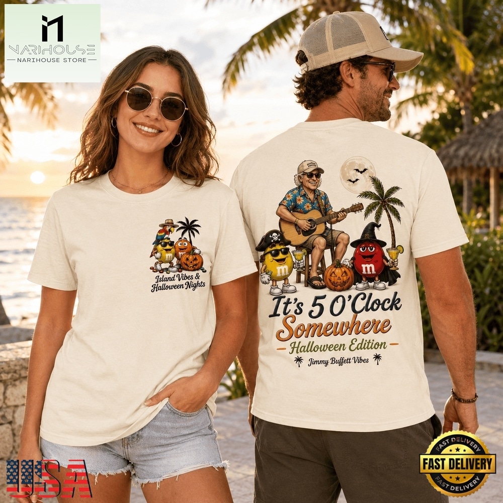 Jimmy Buffett x M&M Halloween 3D Shirt, Popular 3D Music Tee Jimmy Buffett x M&M Halloween 3D Shirt, Popular 3D Music Tee