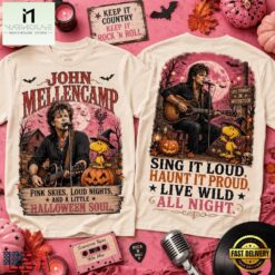 John Mellencamp Woodstock Pumpkin Roadshow Halloween 3D Shirt, Popular 3D Music Tee John Mellencamp Woodstock Pumpkin Roadshow Halloween 3D Shirt