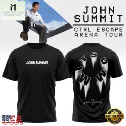 John Summit CTRL ESCAPE Arena Tour 2026 Black 3D Shirt , Music Fans 3D T Shirt John Summit Ctrl Escape Arena Tour 2026 Black 3D Shirt