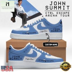 John Summit CTRL ESCAPE Arena Tour 2026 Blue Air Force 1 Shoes Sneakers , Music Artist AF1 Shoes John Summit Ctrl Escape Arena Tour 2026 Blue Air Force 1 Shoes Sneakers