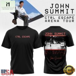 John Summit CTRL ESCAPE Arena Tour 2026 Scheduler T Shirt , Music Fans 3D T Shirt John Summit Ctrl Escape Arena Tour 2026 Scheduler T Shirt