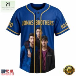 Jonas Brothers Custom Name And Number Baseball Jersey , Concert Baseball Jersey Jonas Brothers Custom Name And Number Baseball Jersey