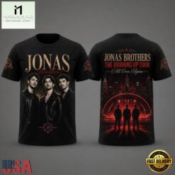Jonas Brothers The Burning Up Tour 2026 3D Shirt , Popular 3D Music Tee Jonas Brothers The Burning UP Tour 2026 3D Shirt