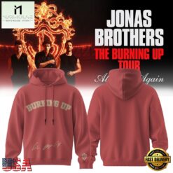 Jonas Brothers The Burning Up Tour 2026 Signature Limited Hoodie, Popular 3D Music Tee Jonas Brothers The Burning UP Tour 2026 Signature Limited Hoodie