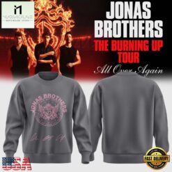 Jonas Brothers The Burning Up Tour 2026 Signature Music Sweatshirt, Popular 3D Music Tee Jonas Brothers The Burning UP Tour 2026 Signature Music Sweatshirt