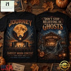 Journey Harvest Moon Halloween 2026 3D Shirt , Popular 3D Music Tee Journey Harvest Moon Halloween 2026 3D Shirt