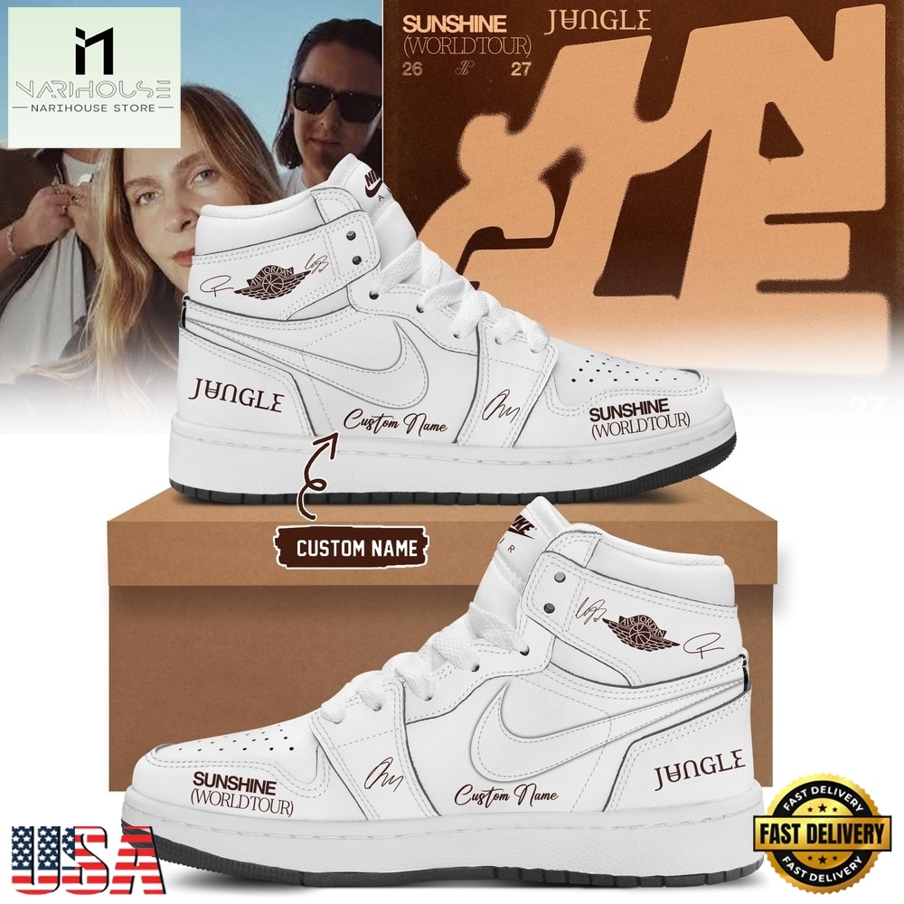 Jungle Sunshine World Tour 2026 27 Limited Edition Signature White Air Jordan 1 Hightop Shoes Jungle Sunshine World Tour 2026 27 Limited Edition Signature White Air Jordan 1 Hightop Shoes