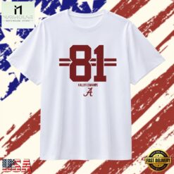 Kaleb Edwards 81 Alabama Crimson Tide jersey T Shirt , Stylish 2D Graphic Shirt Kaleb Edwards 81 Alabama Crimson Tide Jersey T Shirt