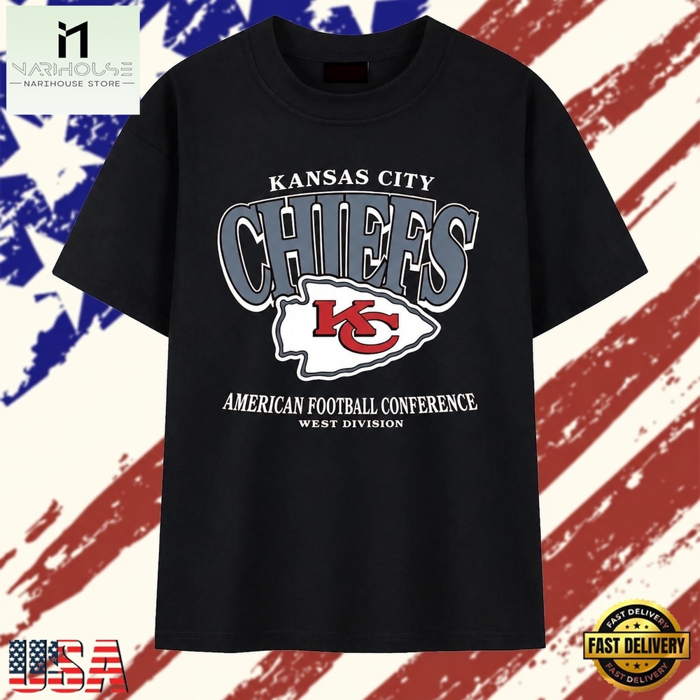 Kansas City Chiefs American Football Conference West Division T Shirt, Stylish 2D Graphic Shirt Kansas City Chiefs American Football Conference West Division T Shirt, Stylish 2D Graphic Shirt