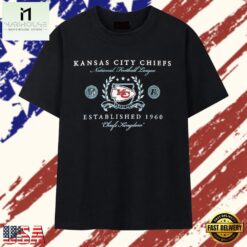 Kansas City Chiefs Established 1960 Chiefs Kingdom T Shirt, Stylish 2D Graphic Shirt Kansas City Chiefs Established 1960 Chiefs Kingdom T Shirt