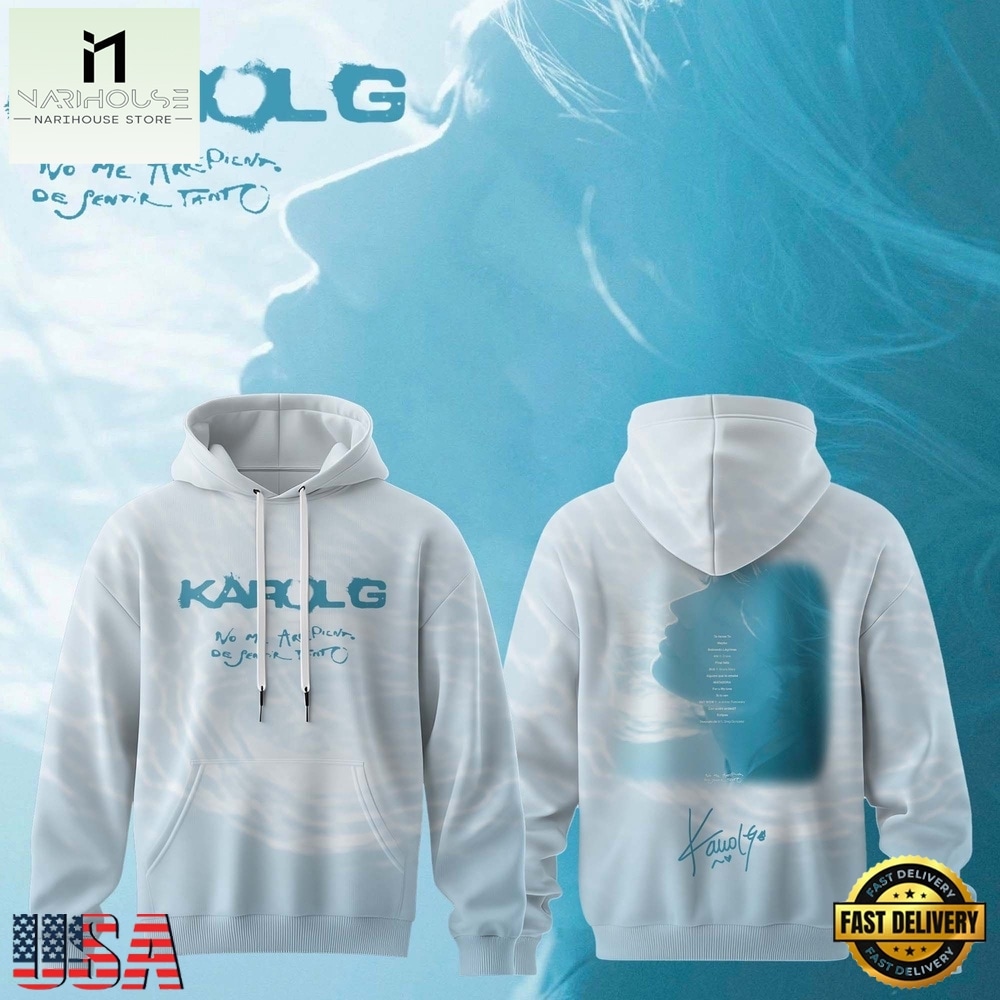 KaRol G Album NO ME ARREPIENTO DE SENTIR TANTO Hoodie , Music Fans 3D T Shirt KaRol G Album NO ME ARREPIENTO DE SENTIR TANTO Hoodie , Music Fans 3D T Shirt