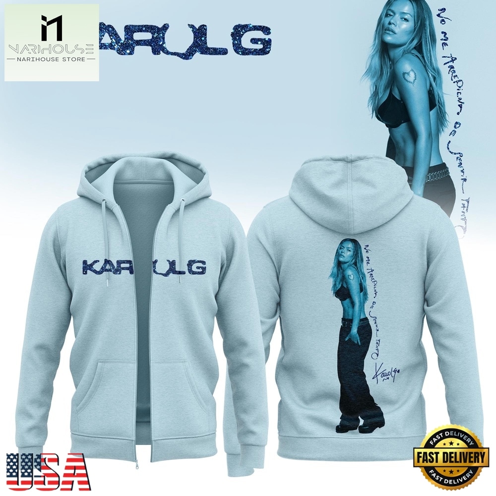 KaRol G Album NO ME ARREPIENTO DE SENTIR TANTO Zipper Hoodie , Music Fans 3D T Shirt KaRol G Album NO ME ARREPIENTO DE SENTIR TANTO Zipper Hoodie , Music Fans 3D T Shirt