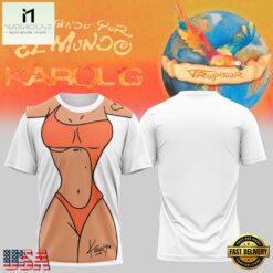 Karol G VIAJANDO POR EL MUNDO TROPITOUR 2026 Special New 3D Shirt , Music Fans 3D T Shirt Karol G Viajando Por EL Mundo Tropitour 2026 Special New 3D Shirt