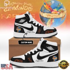Karol G VIAJANDO POR EL MUNDO TROPITOUR Signed 2026 Black Air Jordan 1 Shoes