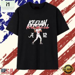 Keelon Russell Alabama Crimson Tide 12 football T Shirt , Stylish 2D Graphic Shirt Keelon Russell Alabama Crimson Tide 12 Football T Shirt