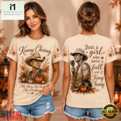 Kenny Chesney Autumn Pumpkin Portrait 2026 Unisex 3D Shirt , Music Fans 3D T Shirt Kenny Chesney Autumn Pumpkin Portrait 2026 Unisex 3D Shirt
