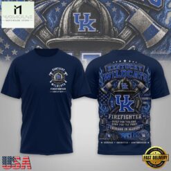 Kentucky Wildcats 2026 NCAA Firefighter Built for the Fire 3D Shirt , NCAA College 3D Shirt Kentucky Wildcats 2026 Ncaa Firefighter Built For The Fire 3D Shirt