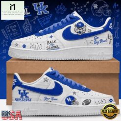 Kentucky Wildcats 2026 NCAA Football Back To School Air Force 1 Shoes Sneakers , Sporty Sneakers Shoes Kentucky Wildcats 2026 Ncaa Football Back TO School Air Force 1 Shoes Sneakers