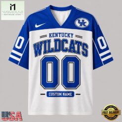 Kentucky Wildcats NCAA College Team Pride Personalized Football jersey, NCAA Football Fan Jersey Kentucky Wildcats Ncaa College Team Pride Personalized Football Jersey