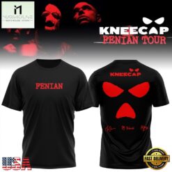 KNEECAP FENIAN TOUR Limited Edition Signature 2026 T Shirt , Music Fans 3D T Shirt Kneecap Fenian Tour Limited Edition Signature 2026 T Shirt