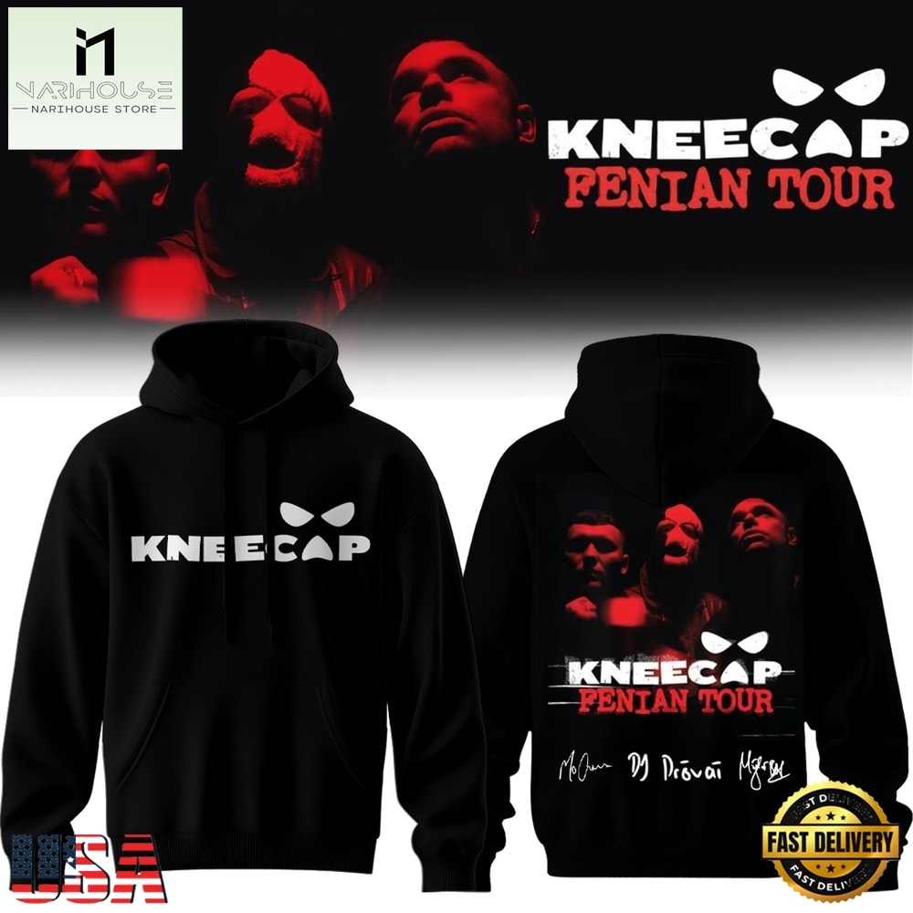 KNEECAP FENIAN TOUR Signature 2026 Hoodie , Music Fans 3D T Shirt KNEECAP FENIAN TOUR Signature 2026 Hoodie , Music Fans 3D T Shirt