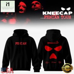 KNEECAP FENIAN TOUR Signature 2026 New Design Hoodie , Popular 3D Music Tee Kneecap Fenian Tour Signature 2026 New Design Hoodie