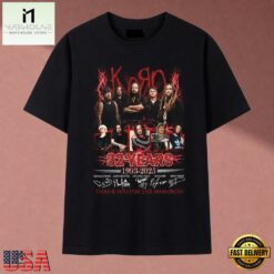 Korn Band 32 Years 1993 2025 Thank You For The Memories T Shirt, Music Fan 2D Shirt Korn Band 32 Years 1993 2025 Thank You For The Memories T Shirt