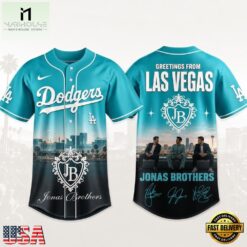 LA Dodgers Merch X Jonas Brothers Baseball Jersey , Concert Baseball Jersey LA Dodgers Merch X Jonas Brothers Baseball Jersey