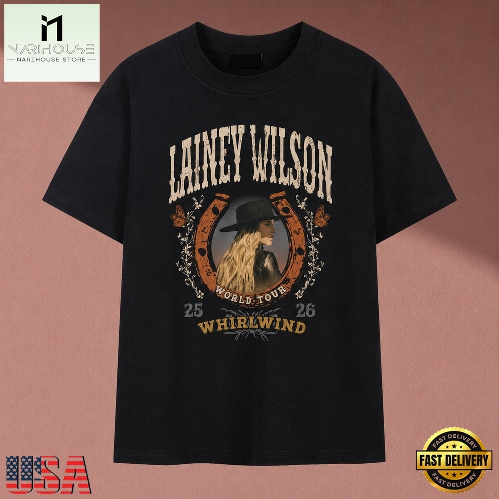 Lainey Wilson Whirlwind World Tour 2025 2026 Country Music T Shirt , Music Fan 2D Shirt Lainey Wilson Whirlwind World Tour 2025 2026 Country Music T Shirt , Music Fan 2D Shirt