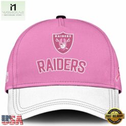 Las Vegas Raiders 2026 x Breast Health Awareness Night Limited Edition Cap, Trending Cap Style Las Vegas Raiders 2026 X Breast Health Awareness Night Limited Edition Cap