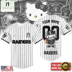 Las Vegas Raiders NFL Kitty Game Day Custom Baseball Jersey Shirt , NFL Game Day Jersey Las Vegas Raiders Nfl Kitty Game Day Custom Baseball Jersey Shirt