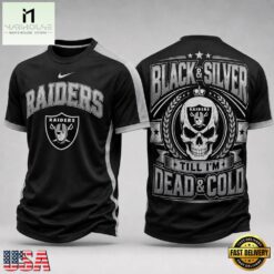 Las Vegas Raiders NFL Till I’m Dead Forever Skull Fan Pride 3D Shirt, NFL Sporty Shirt Las Vegas Raiders Nfl Till I M Dead Forever Skull Fan Pride 3D Shirt
