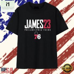 LeBron James 23 Philadelphia 76ers Distressed NBA T Shirt , Stylish 2D Graphic Shirt Lebron James 23 Philadelphia 76ers Distressed Nba T Shirt