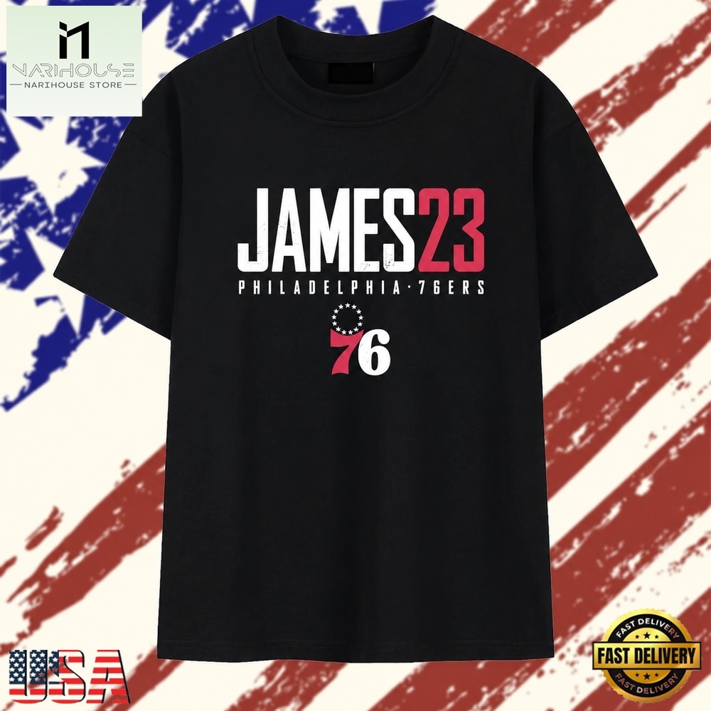LeBron James 23 Philadelphia 76ers Distressed NBA T Shirt , Stylish 2D Graphic Shirt LeBron James 23 Philadelphia 76ers Distressed NBA T Shirt , Stylish 2D Graphic Shirt