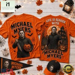 Life Is Scarier With Michael Myers Halloween 2026 3D Shirt , Music Fans 3D T Shirt Life IS Scarier With Michael Myers Halloween 2026 3D Shirt