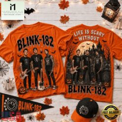 Life Is Scary Without Blink 182 Halloween 2026 3D Shirt , Music Fans 3D T Shirt Life IS Scary Without Blink 182 Halloween 2026 3D Shirt