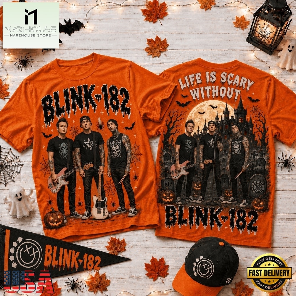 Life Is Scary Without Blink 182 Halloween 2026 3D Shirt , Music Fans 3D T Shirt Life Is Scary Without Blink 182 Halloween 2026 3D Shirt , Music Fans 3D T Shirt