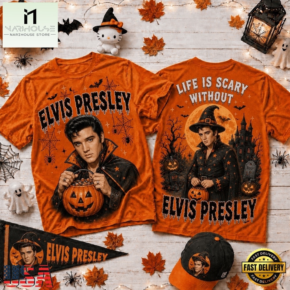 Life Is Scary Without Elvis Presley Halloween 2026 3D Shirt , Popular 3D Music Tee Life Is Scary Without Elvis Presley Halloween 2026 3D Shirt , Popular 3D Music Tee