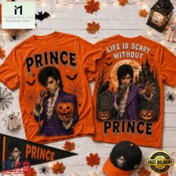 Life Is Scary Without Prince Halloween T Shirt , Popular 3D Music Tee Life IS Scary Without Prince Halloween T Shirt