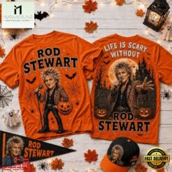 Life Is Scary Without Rod Stewart Halloween T Shirt , Popular 3D Music Tee Life IS Scary Without Rod Stewart Halloween T Shirt