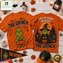 Life Is Scary Without The Grinch Halloween 2026 3D Shirt , Popular 3D Music Tee Life IS Scary Without The Grinch Halloween 2026 3D Shirt