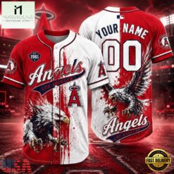 Los Angeles Angels 2026 MLB Eagle America Personalized Baseball Jersey , MLB Sports Baseball Jersey Los Angeles Angels 2026 Mlb Eagle America Personalized Baseball Jersey