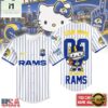 Los Angeles Rams NFL Kitty Game Day Custom Baseball Jersey Shirt , NFL Game Day Jersey Los Angeles Rams Nfl Kitty Game Day Custom Baseball Jersey Shirt