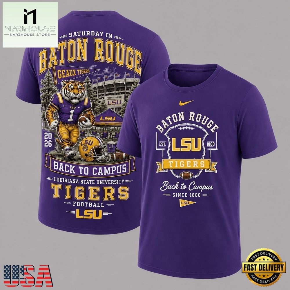 LSU Tigers 2026 NCAA Back To Campus 3D Shirt , NCAA College 3D Shirt LSU Tigers 2026 NCAA Back To Campus 3D Shirt , NCAA College 3D Shirt