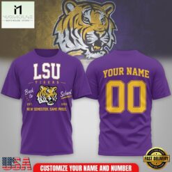 LSU Tigers NCAA Campus Pride Back to School 2026 Personalized 3D Shirt , NCAA College 3D Shirt Lsu Tigers Ncaa Campus Pride Back TO School 2026 Personalized 3D Shirt