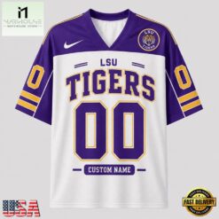 LSU Tigers NCAA College Team Pride Personalized Football jersey, NCAA Football Fan Jersey Lsu Tigers Ncaa College Team Pride Personalized Football Jersey