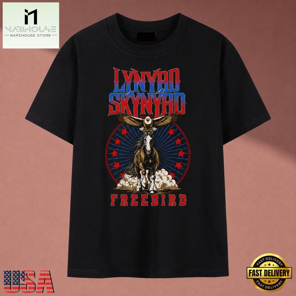 Lynyrd Skynyrd Freebird Eagle Horse Vintage Rock T Shirt, Music Fan 2D Shirt Lynyrd Skynyrd Freebird Eagle Horse Vintage Rock T Shirt, Music Fan 2D Shirt