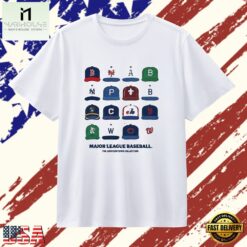 Major League Baseball The Cooperstown Collection Vintage Cap Collage T Shirt , Stylish 2D Graphic Shirt Major League Baseball The Cooperstown Collection Vintage Cap Collage T Shirt