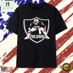 Marcus Allen Las Vegas Raiders The Judge 37 T Shirt , Stylish 2D Graphic Shirt Marcus Allen Las Vegas Raiders The Judge 37 T Shirt