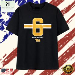 Mason Heintschel Pitt Panthers number 6 jersey T Shirt , Stylish 2D Graphic Shirt Mason Heintschel Pitt Panthers Number 6 Jersey T Shirt